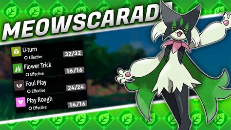 meowscarada base stats|what is the best moveset for meowscarada.